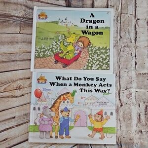 Vintage Magoc Castle Readers Lot Of 2 A Dragon In A‎ Wagon